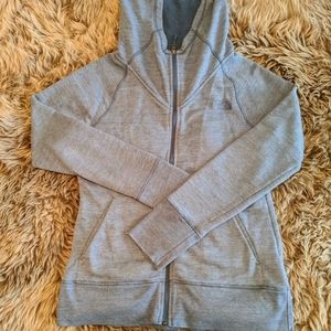 North face zip hooded sweatshirt